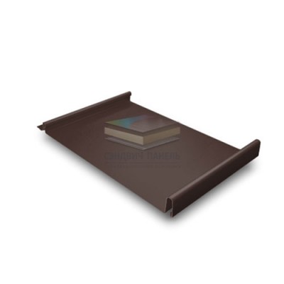 Кликфальц GL 0,5 GreenCoat Pural BT, matt с пленкой на замках RR 887 шоколадно-коричневый (RAL 8017 шоколад)