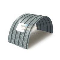 Арочное укрытие для конвейеров из профнастила МП35ПГ-1076, 1,0, оцинкованный