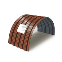 Арочное укрытие для конвейеров из профнастила НС35ПГ-1060, 1,0, в полимерном покрытии