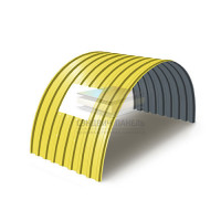 Арочное укрытие для конвейеров из профнастила МП20ПГ-1150, 0,6, в полимерном покрытии Арочное укрытие для конвейеров из профнастила МП20ПГ-1150, 0,6, в полимерном покрытии