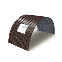 Арочное укрытие для конвейеров из профнастила С17ПГ-1163, 1,0, в полимерном покрытии