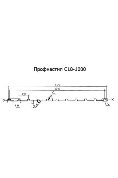 Арочное укрытие для конвейеров из профнастила С18ПГ-1023, 0,8, нержавеющий