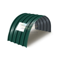 Арочное укрытие для конвейеров из профнастила С44ПГ-1047, 0,9, в полимерном покрытии Арочное укрытие для конвейеров из профнастила С44ПГ-1047, 0,9, в полимерном покрытии