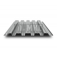 Профнастил НС44 0.45мм 1000 Полиэстер RAL9006