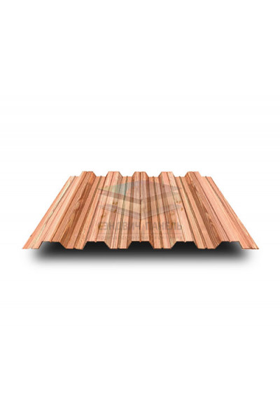 Профнастил НС35-1000-0.5 Кедр ECOSTEEL_T