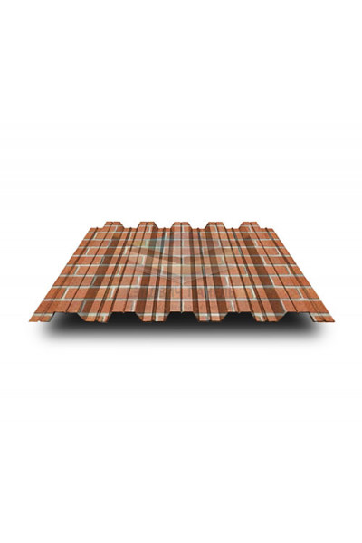 Профнастил НС35-1000-0.5 Кирпич ECOSTEEL