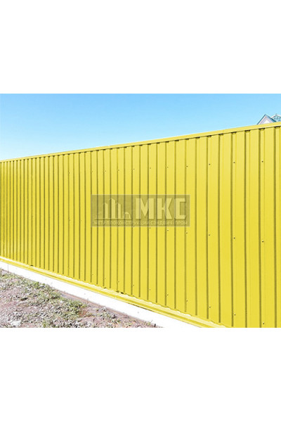 Профнастил С10-0,2м окрашенный с нестандартной шириной, толщина 0,5