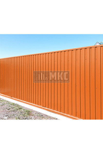 Профнастил С10-0,8м окрашенный с нестандартной шириной, толщина 0,5