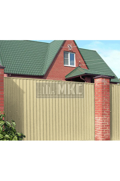 Профнастил СС10-0,6м окрашенный с нестандартной шириной, толщина 0,5