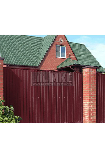 Профнастил СС10-0,8м окрашенный с нестандартной шириной, толщина 0,5