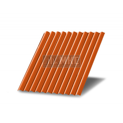 Профнастил МП18-1м окрашенный с нестандартной шириной, толщина 0,6