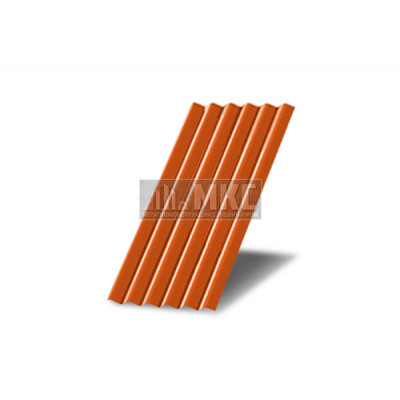 Профнастил МП18-0,5м окрашенный с нестандартной шириной, толщина 0,6