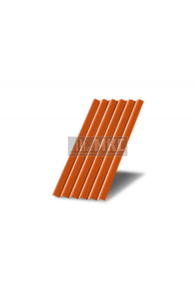 Профнастил МП18-0,5м окрашенный с нестандартной шириной, толщина 0,6