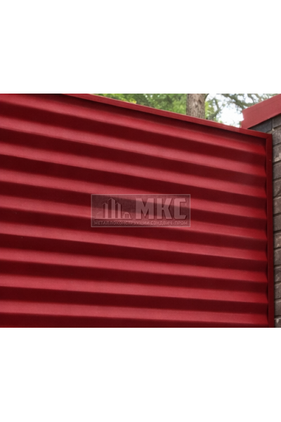 Профнастил МП18-0,4м окрашенный с нестандартной шириной, толщина 0,65