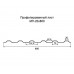 Профнастил МП20-0,8м окрашенный с нестандартной шириной, толщина 0,7