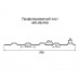 Профнастил МП20-0,7м оцинкованный с нестандартной шириной, толщина 0,65