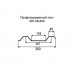 Профнастил МП35-0,3м окрашенный с нестандартной шириной, толщина 0,4
