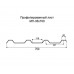 Профнастил МП35-0,7м оцинкованный с нестандартной шириной, толщина 0,65