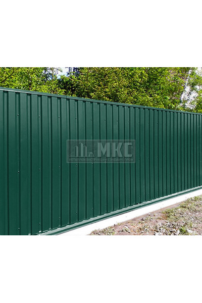 Профнастил МП35-1м окрашенный с нестандартной шириной, толщина 0,45