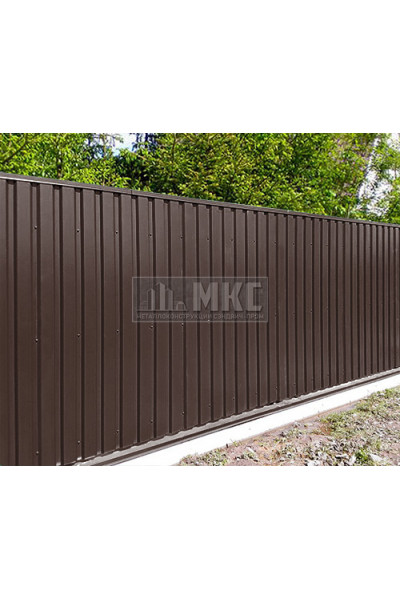 Профнастил МП35-0,7м окрашенный с нестандартной шириной, толщина 0,4