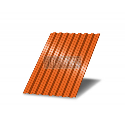 Профнастил C21-0,8м окрашенный с нестандартной шириной, толщина 0,6
