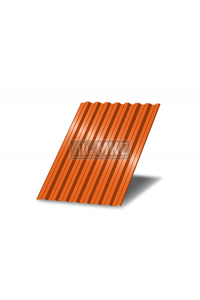 Профнастил C21-0,8м окрашенный с нестандартной шириной, толщина 0,6