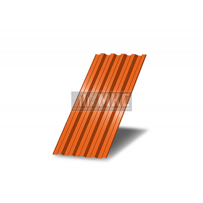Профнастил C21-0,5м окрашенный с нестандартной шириной, толщина 0,6