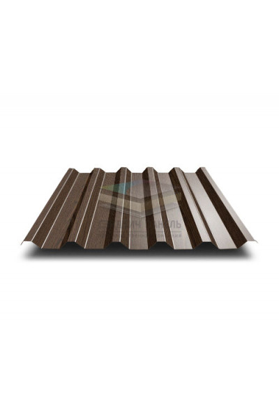 Профнастил С44-1000-0.5 Мореный Дуб ECOSTEEL