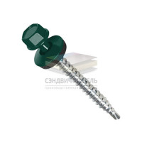 Саморезы по дереву 4,8х70 RAL6005