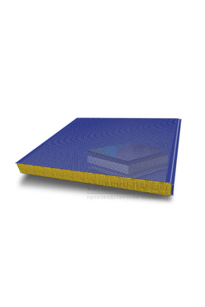 Акустическая стеновая сэндвич-панель минеральная вата, ширина 1200 мм, толщина 10 мм, RAL5002