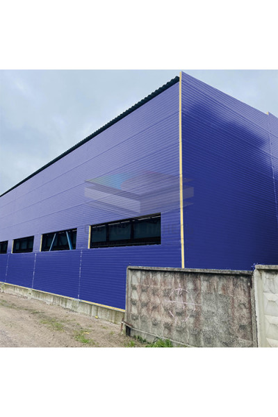 Акустическая стеновая сэндвич-панель минеральная вата, ширина 1200 мм, толщина 10 мм, RAL5002