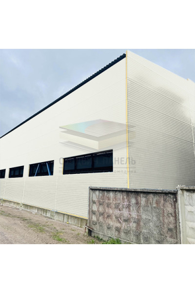 Акустическая стеновая сэндвич-панель минеральная вата, ширина 1200 мм, толщина 10 мм, RAL9003