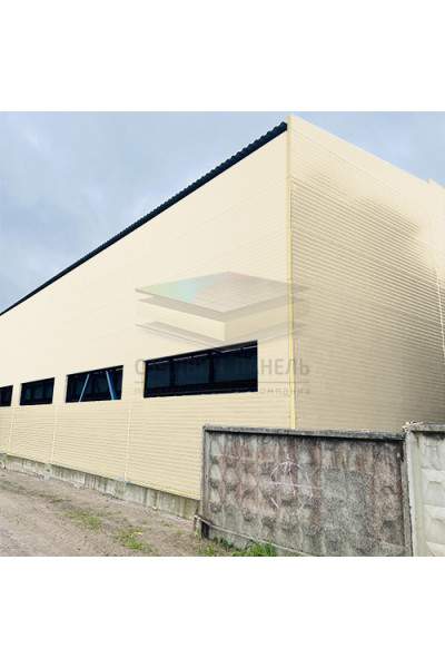 Акустическая стеновая сэндвич-панель минеральная вата, ширина 1200 мм, толщина 10 мм, RAL1015