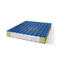 Сэндвич-панели без замков комбинированные (Мин. вата и ППС), ширина 1000 мм, толщина 150 мм, RAL5005