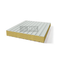 Сэндвич-панели без замков из пенополиизоцианурата, ширина 1000 мм, толщина 200 мм, RAL7035