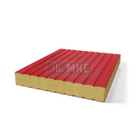 Сэндвич-панели без замков из пенополиизоцианурата, ширина 1000 мм, толщина 200 мм, RAL3020