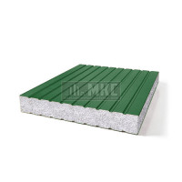 Сэндвич-панели без замков из пенополистирола, ширина 1200 мм, толщина 40 мм, RAL6002