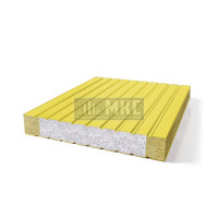 Сэндвич-панели без замков комбинированные (Мин. вата и ППС), ширина 1000 мм, толщина 10 мм, RAL1018