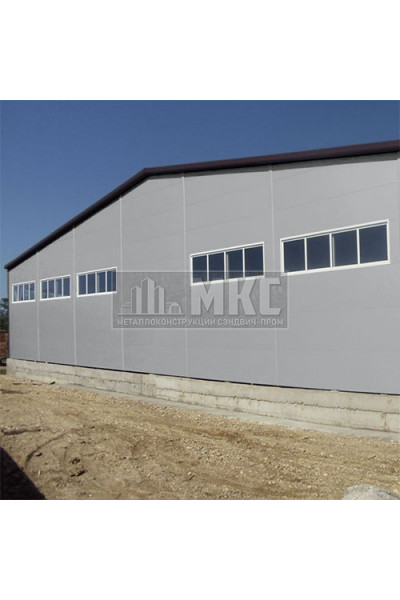 Сэндвич-панели без замков комбинированные (Мин. вата и ППС), ширина 1000 мм, толщина 10 мм, RAL7004