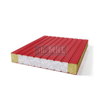 Сэндвич-панели без замков комбинированные (Мин. вата и ППС), ширина 1200 мм, толщина 10 мм, RAL3020