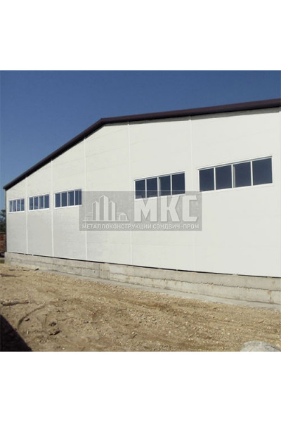 Сэндвич-панели без замков комбинированные (Мин. вата и ППС), ширина 1000 мм, толщина 10 мм, RAL9003