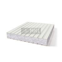 Сэндвич-панели без замков из пенополистирола, ширина 1000 мм, толщина 20 мм, RAL9003