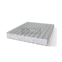 Сэндвич-панели без замков из пенополистирола, ширина 1000 мм, толщина 20 мм, RAL9006