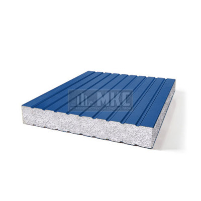 Сэндвич-панели без замков из пенополистирола, ширина 1000 мм, толщина 10 мм, RAL5005 Сэндвич-панели без замков из пенополистирола, ширина 1000 мм, толщина 10 мм, RAL5005