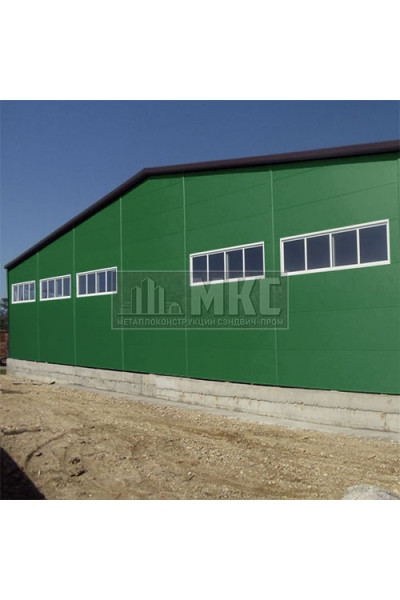 Сэндвич-панели без замков из пенополистирола, ширина 1000 мм, толщина 10 мм, RAL6002