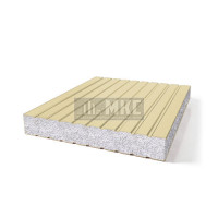 Сэндвич-панели без замков из пенополистирола, ширина 1000 мм, толщина 10 мм, RAL1014