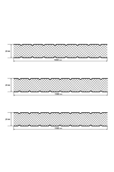 Сэндвич-панели без замков из пенополиуретана, ширина 1200 мм, толщина 20 мм, RAL2004 Сэндвич-панели без замков из пенополиуретана, ширина 1200 мм, толщина 20 мм, RAL2004