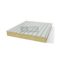 Двухслойные сэндвич панели пенополиизоцианурат, ширина 1000 мм, толщина 100 мм, RAL7035 Двухслойные сэндвич панели пенополиизоцианурат, ширина 1000 мм, толщина 100 мм, RAL7035