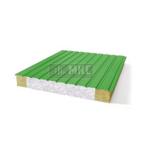 Двухслойные сэндвич панели комбинированные (мин. вата и ППС), ширина 1200 мм, толщина 60 мм, RAL6018 Двухслойные сэндвич панели комбинированные (мин. вата и ППС), ширина 1200 мм, толщина 60 мм, RAL6018