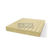 Двухслойные сэндвич панели пенополиизоцианурат, ширина 1200 мм, толщина 100 мм, RAL1014